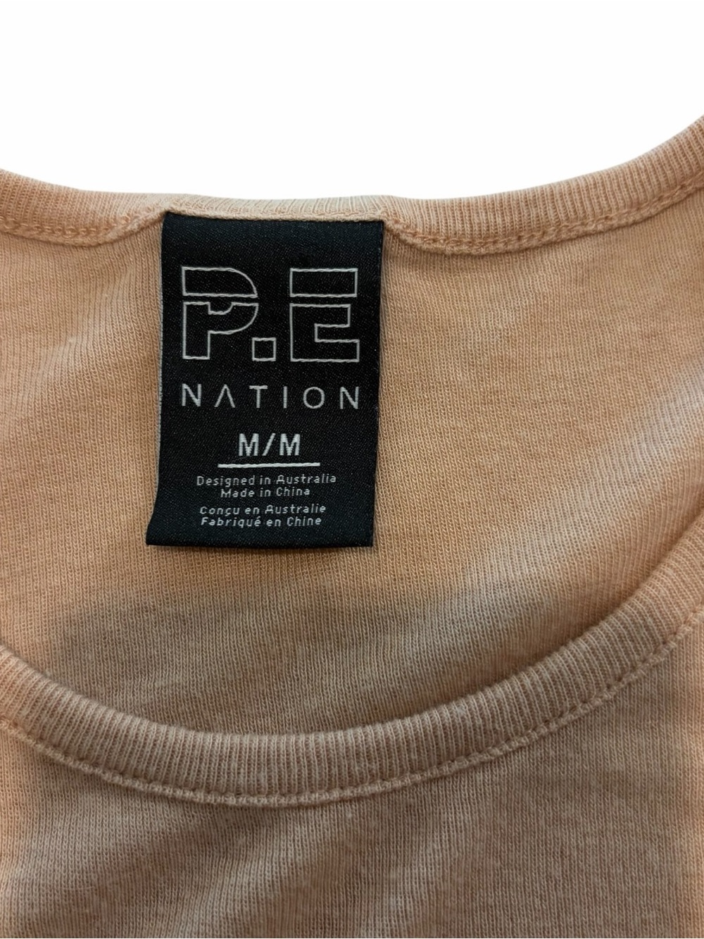 P.E Nation Neutral Tan Sleeveless Active Tank Top Size M - Picture 9 of 11